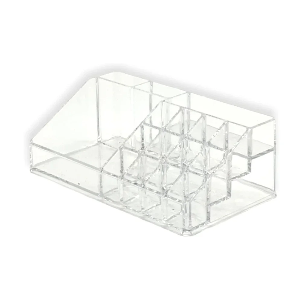 Clear Acrylic Makeup Organizer Lipstick Holder Vanity Storage Bathroom Bedroom